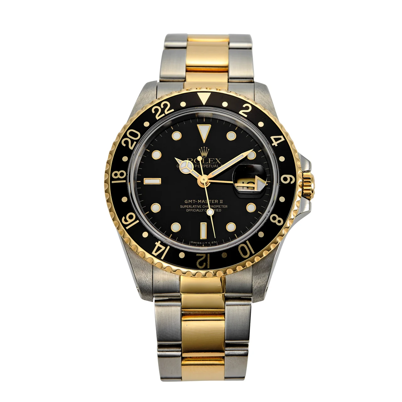 Rolex GMT-Master II Ref 16713 Steel and Gold 40 mm kol saati
