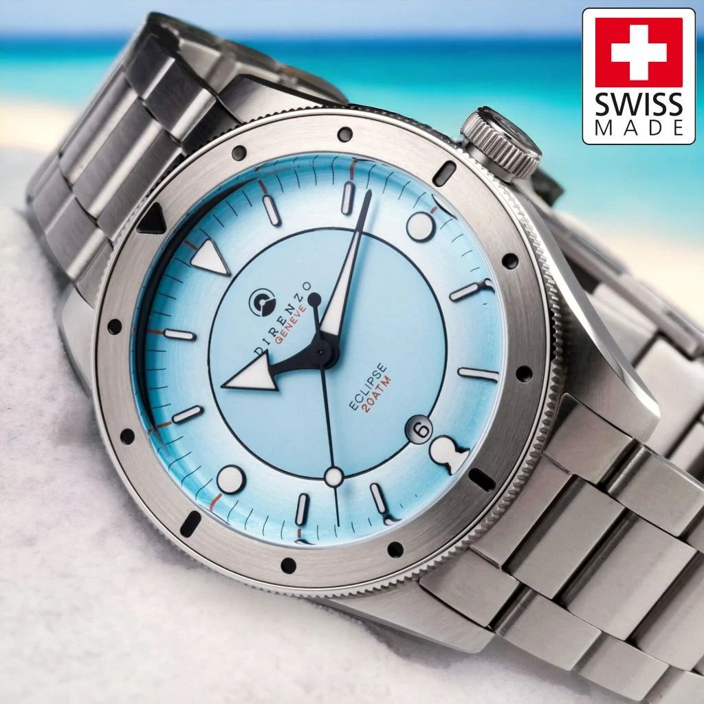 Direnzo DRZ03-V2-AQUA-BLUE 40 mm kol saati