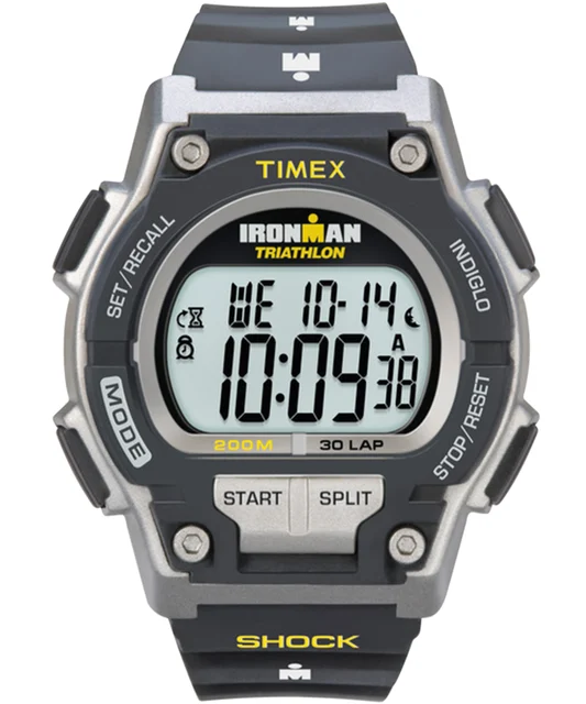 Timex IRONMAN Original 30 Shock Full-Size Resin Strap Watch T5K195 kol saati