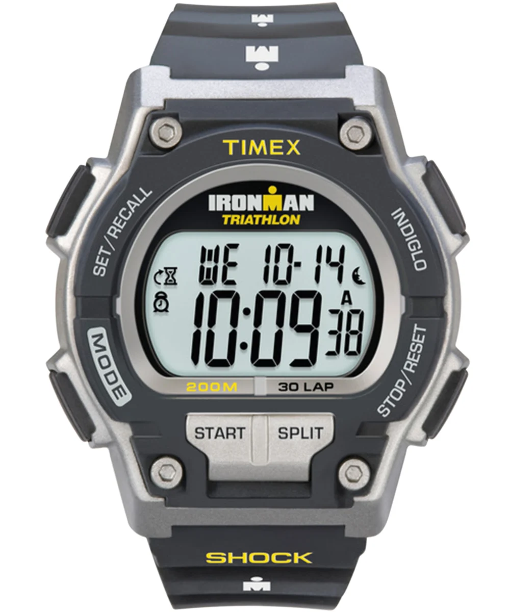 Timex IRONMAN Original 30 Shock Full-Size Resin Strap Watch T5K195 42 mm kol saati