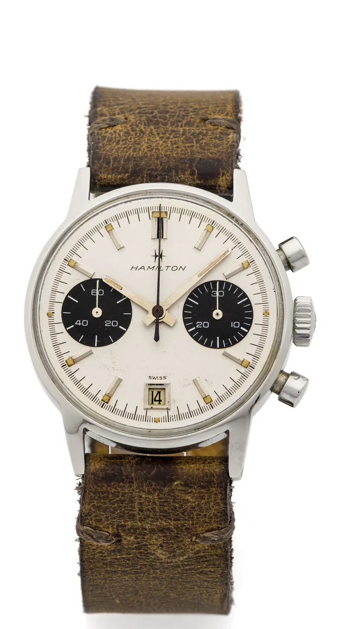 Hamilton HAMILTON REF. 7823, PANDA CHRONOGRAPH STEEL kol saati