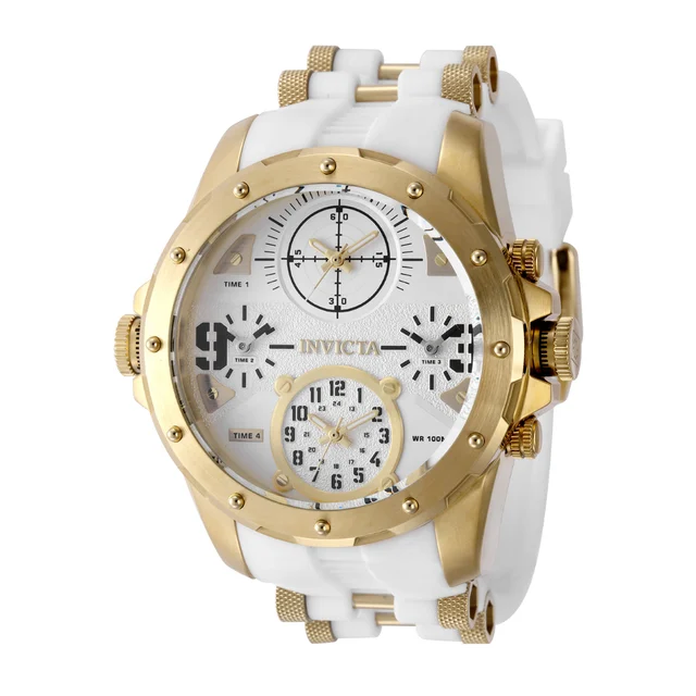 Invicta Coalition Forces Sniper Watch - 50mm. White, Gold (50218) kol saati