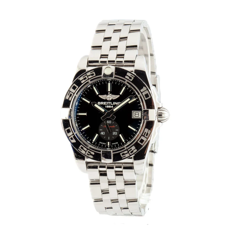 Breitling Galactic 36 Stainless Steel Black Dial A37330 36 mm kol saati