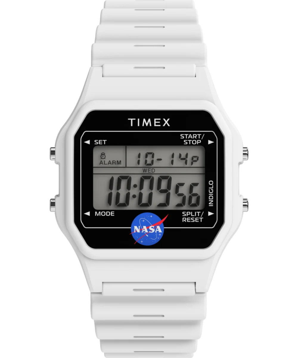 Timex Main Street NASA Artemis Digital 36mm Resin Strap Watch TW2Y13500 36 mm kol saati
