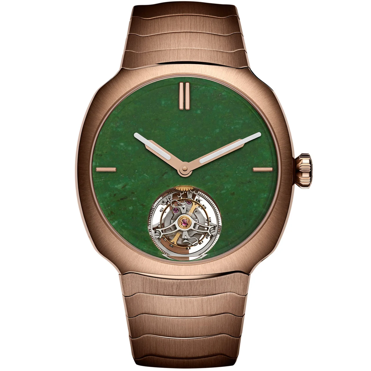 H. Moser & Cie. - Moser & Cie. Streamliner Tourbillon Wyoming Jade 6804-0406 kol saati
