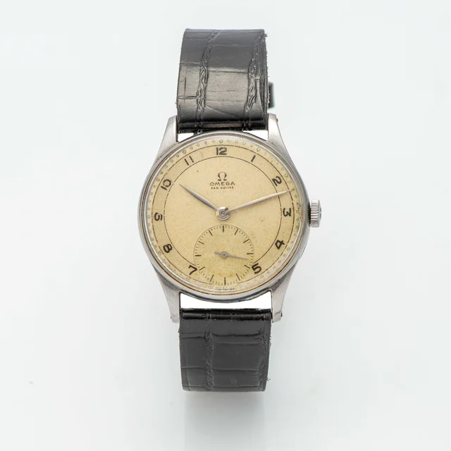 OMEGA Ref. 2390 / 7, two-tone dial, calibre 30 T2 PC; stainless steel kol saati