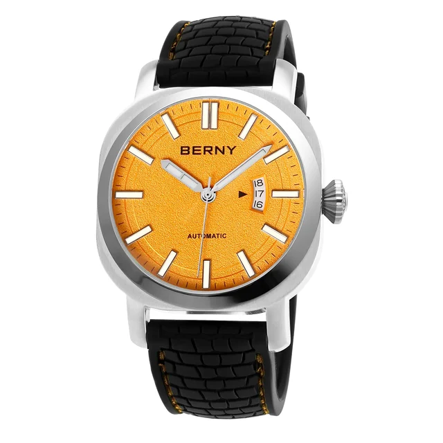 BERNY Men Automatic Cushion Shaped Diver Watch-AM022M AM022M-A kol saati