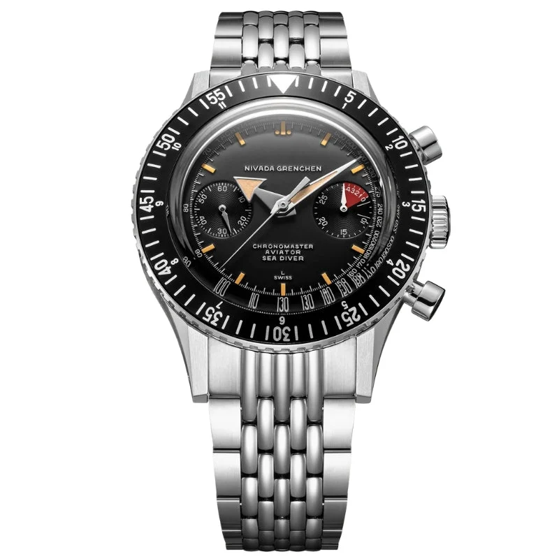 Nivada Grenchen Chronomaster 85041M04 41 mm kol saati