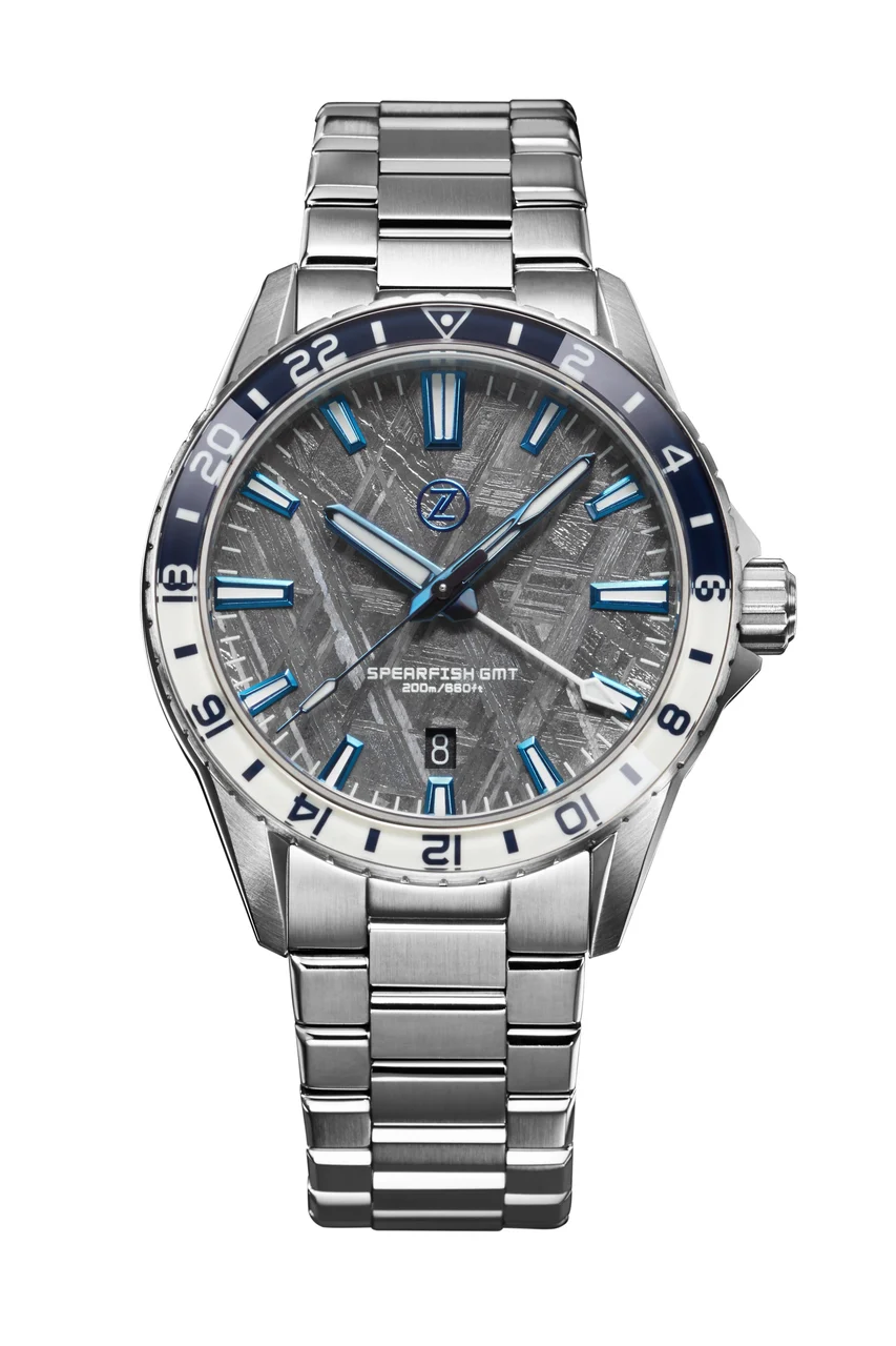 Zelos Spearfish GMT Meteorite 40 mm kol saati