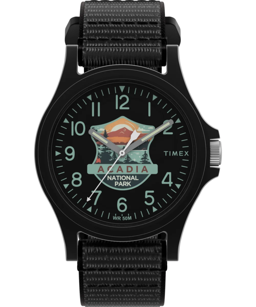 Timex Acadia National Park 40mm Fabric Strap Watch TW2Y32000 40 mm kol saati