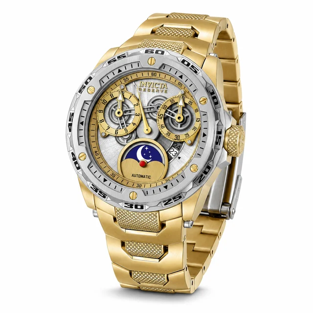 Invicta Eclipse Automatic Watch - 50mm. Gold (50035) kol saati