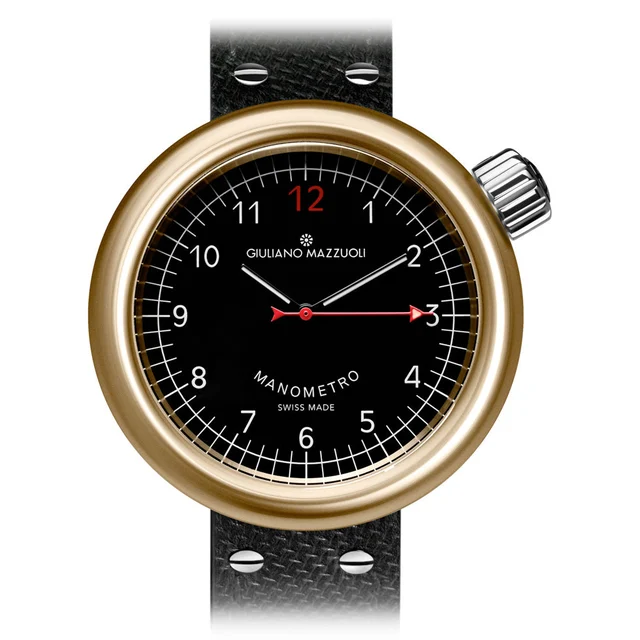 Giuliano Mazzuoli Manometro Black Bronze MNBZ02 kol saati