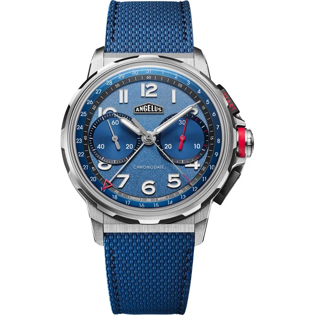 Angelus Chronodate Titanium Blue 0CDZF.U01A.K009H kol saati