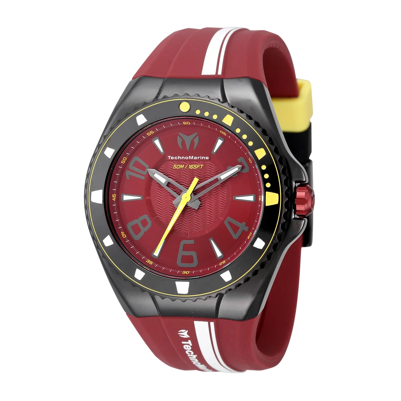 Technomarine Racing Legends Watch - 44mm. Dark Red (TM-525008) 44 mm kol saati