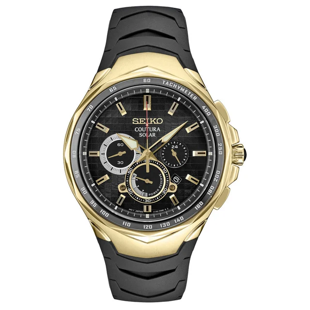 Seiko Coutura Solar Powered Chronograph with Sapphire Crystal #SSC810 kol saati