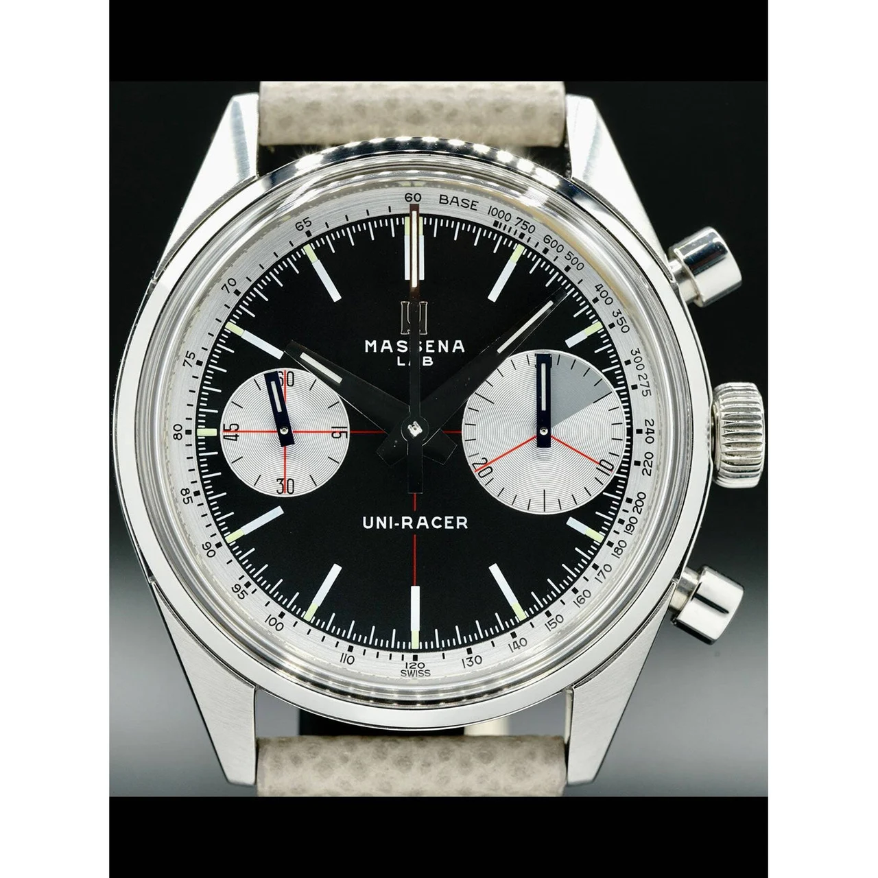 Massena LAB Uni-Racer Black Limited Edition UR-002 210000022047 39 mm kol saati