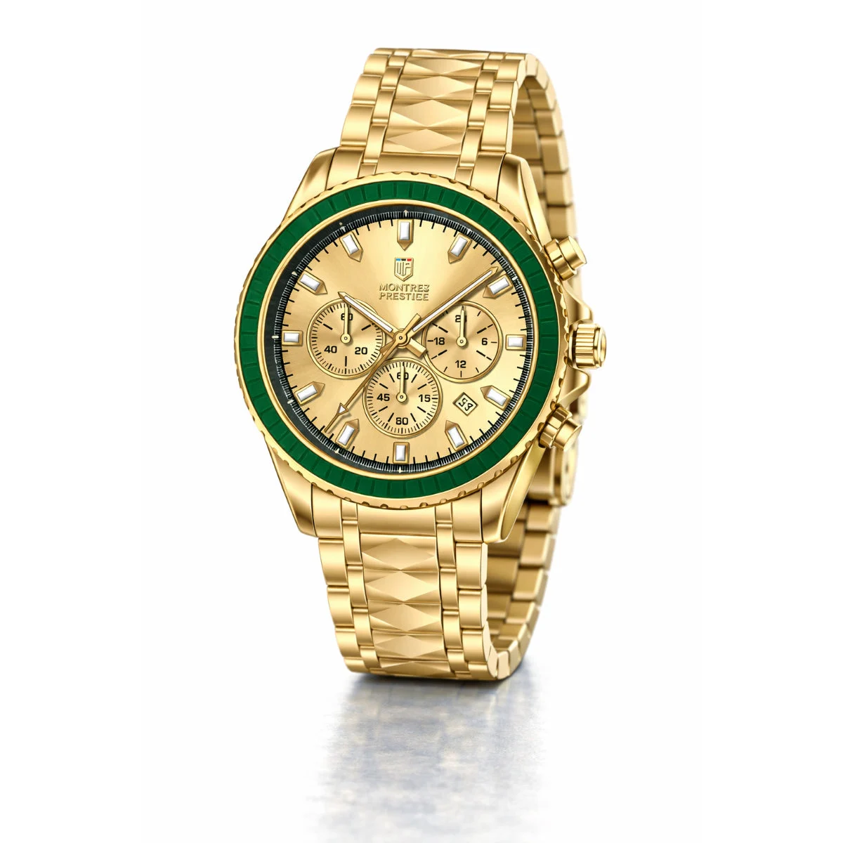 Montres Prestige InvictaMen's Watch - 44.5mm. Gold (MPW-0340) 44.5 mm kol saati
