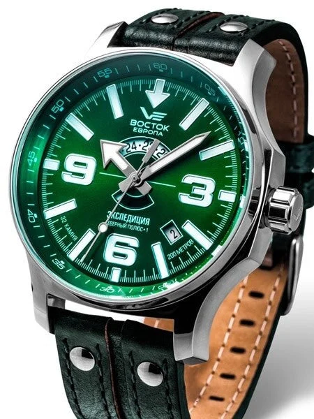 Vostok Europe Vostok-Europe Expedition North Pole Automatic Watch with 24-hour Sub-Dial #5951276 48 mm kol saati