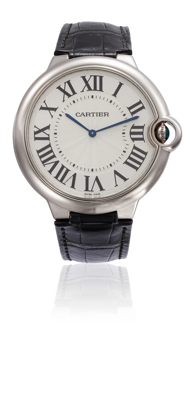 Cartier CARTIER REF. W6920055, BALLON BLEU XL, ULTRA-THIN, 18K WHITE GOLD kol saati