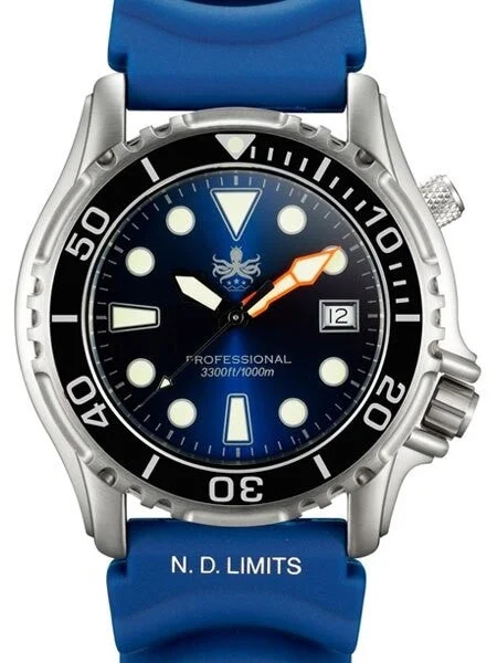 Phoibos Ocean Master Quartz Dive Watch with Sapphire Crystal #PX005B 43 mm kol saati
