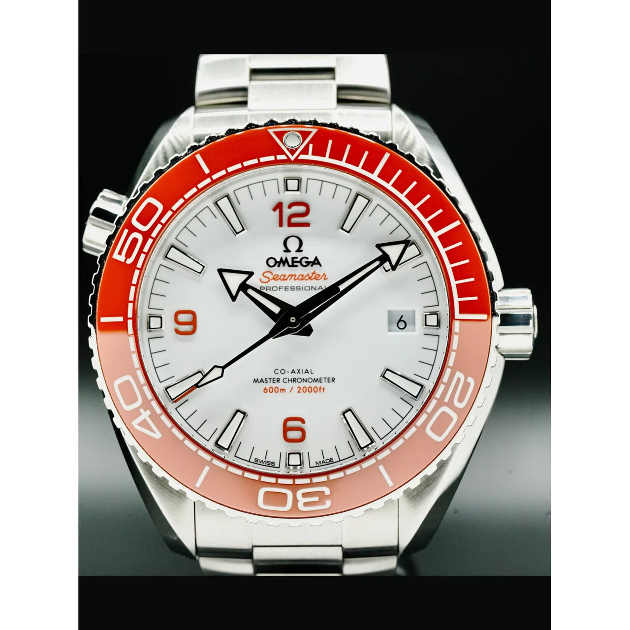 OMEGA Seamaster Planet Ocean 600M Master Chronometer Orange 215.30.44.21.04.001 210000035794 43.5 mm kol saati
