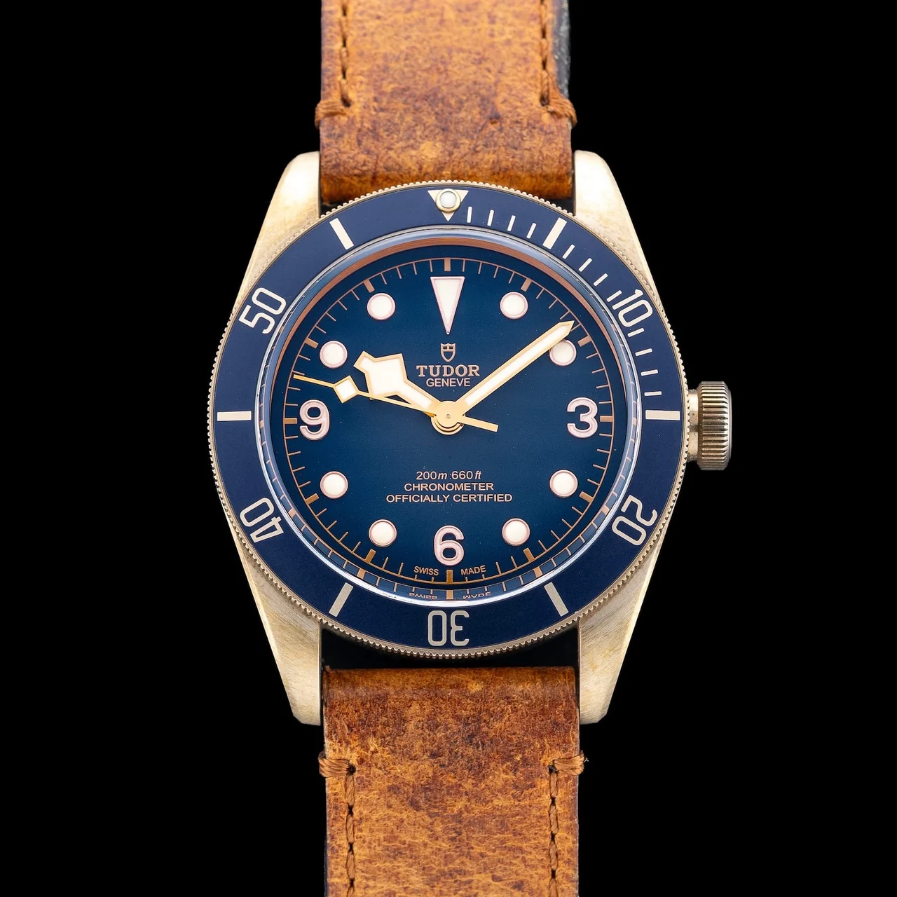 Tudor Heritage Black Bay Bronze 79250BB 210009N43540 43 mm kol saati