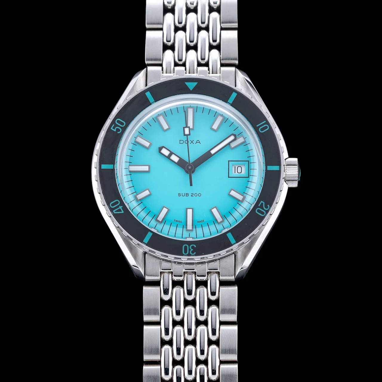 Doxa SUB 200 Aquamarine 799.10.241.10 210009N42693 46 mm kol saati