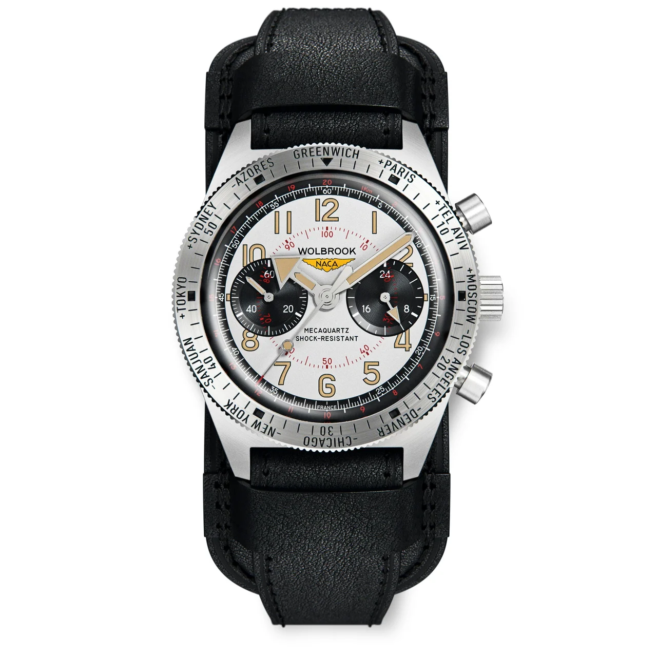 Wolbrook 24-SWCM-101-LR3B-BLK-NACA 48 mm kol saati