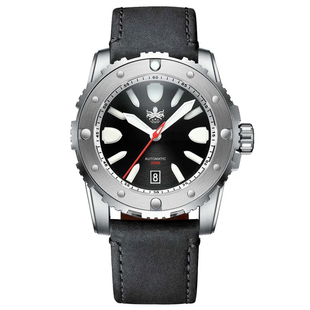 Phoibos Great Wall Limited Edition Automatic Dive Watch with Black Dial #PY045C kol saati
