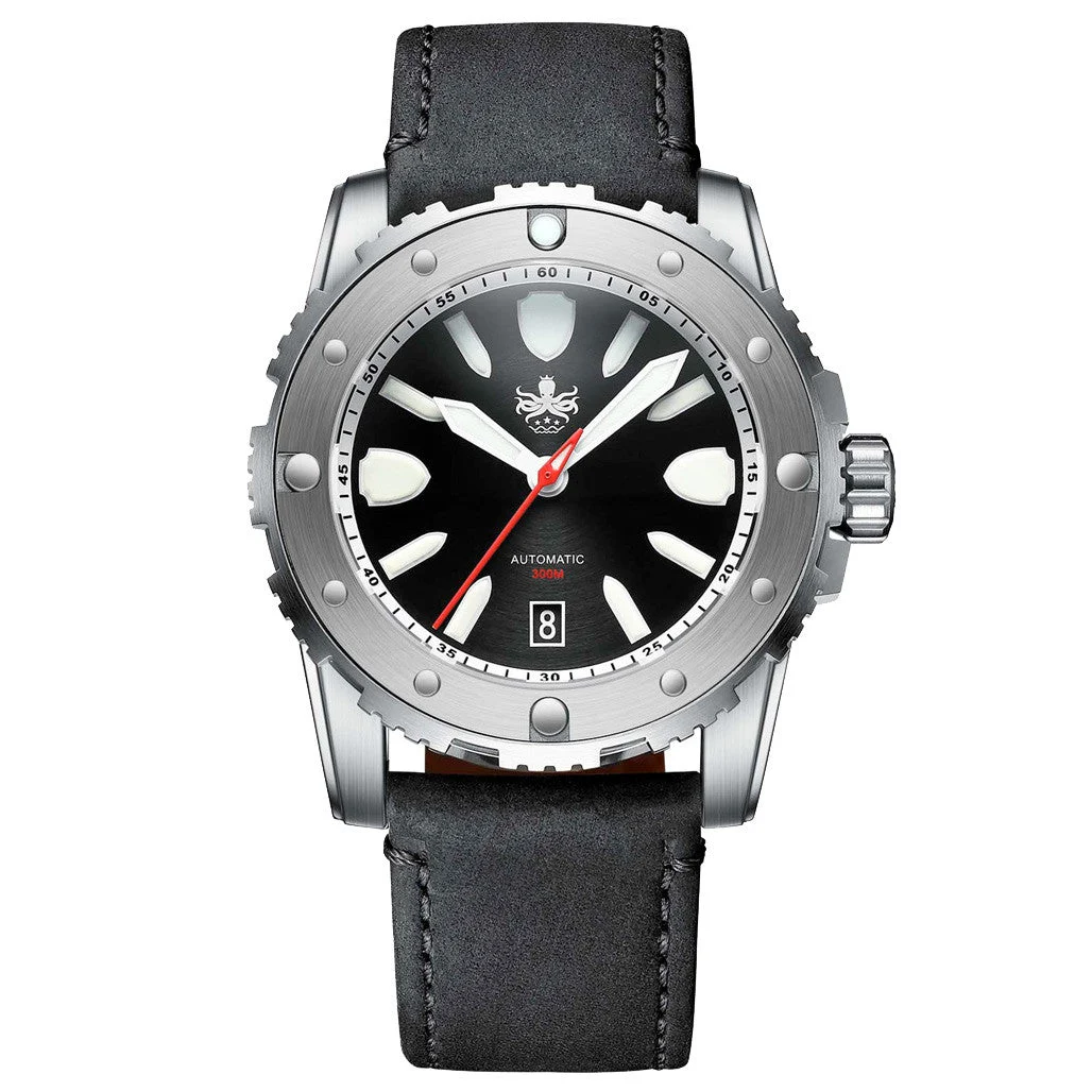 Phoibos Great Wall Limited Edition Automatic Dive Watch with Black Dial #PY045C kol saati