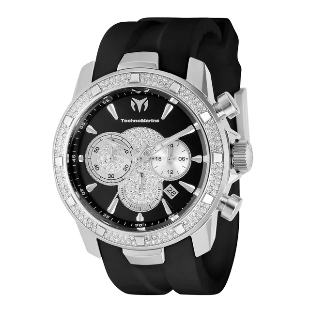Technomarine Watch - 45mm, Black (TM-621009) kol saati