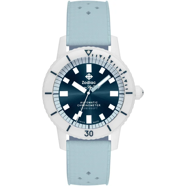 Zodiac Super Sea Wolf Ceramic Edition Blue and White ZO9590 kol saati