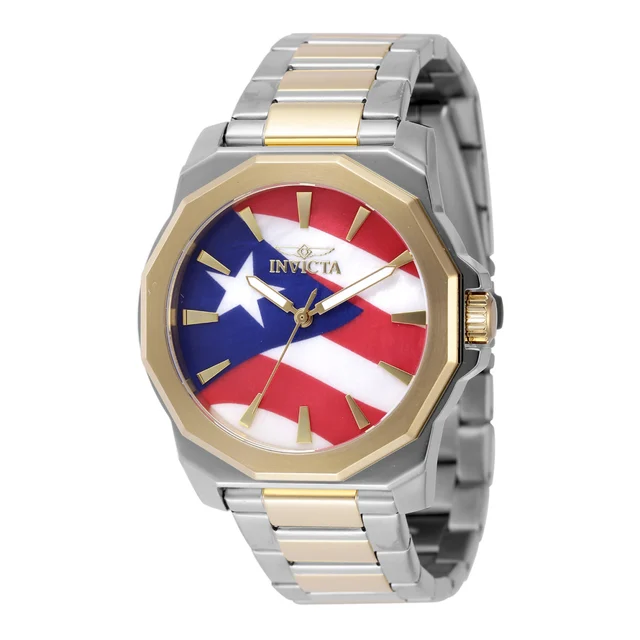 Invicta Speedway Watch w/ Mother of Pearl Dial - 42mm, Gold, Steel (48361) kol saati