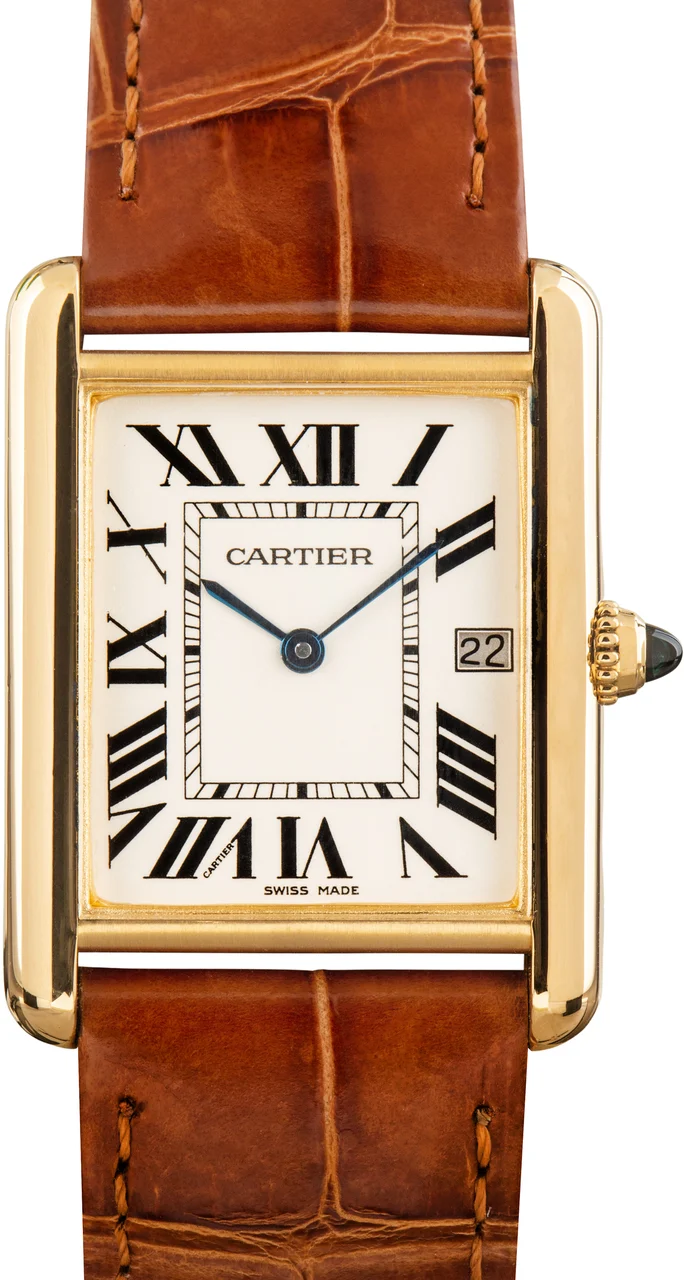 Cartier Tank Louis Ref W1529756 18k Yellow Gold kol saati