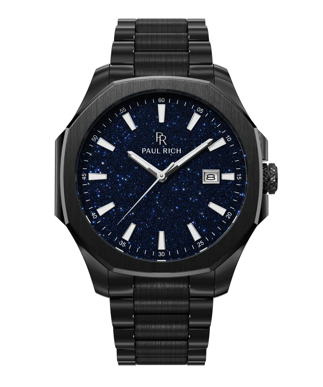 Paul Rich Mercer PR180GBlueAventurine - Black 40 mm kol saati