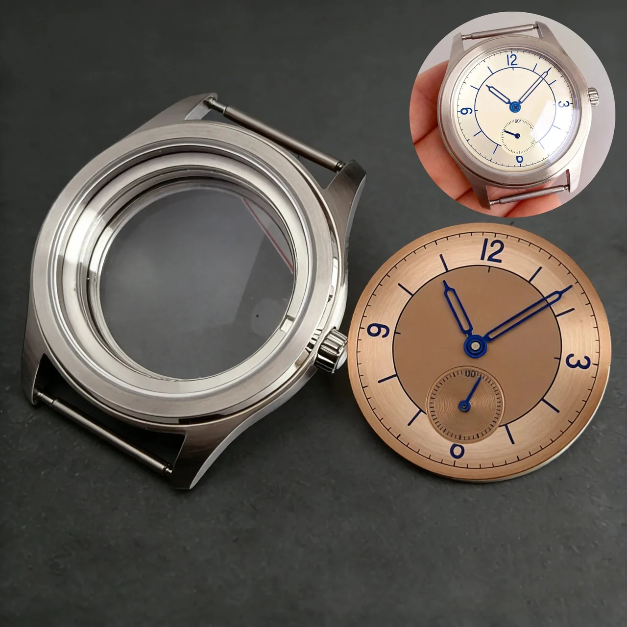 Tandorio Watches Watch Case for ST1701 Silver Stainless Steel Watch with 31mm Dial Somed Sapphire 5ATM 12000057087690437 38 mm kol saati