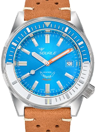 Squale Matic Light Blue Leather MATICXSE.PTC/SQ kol saati
