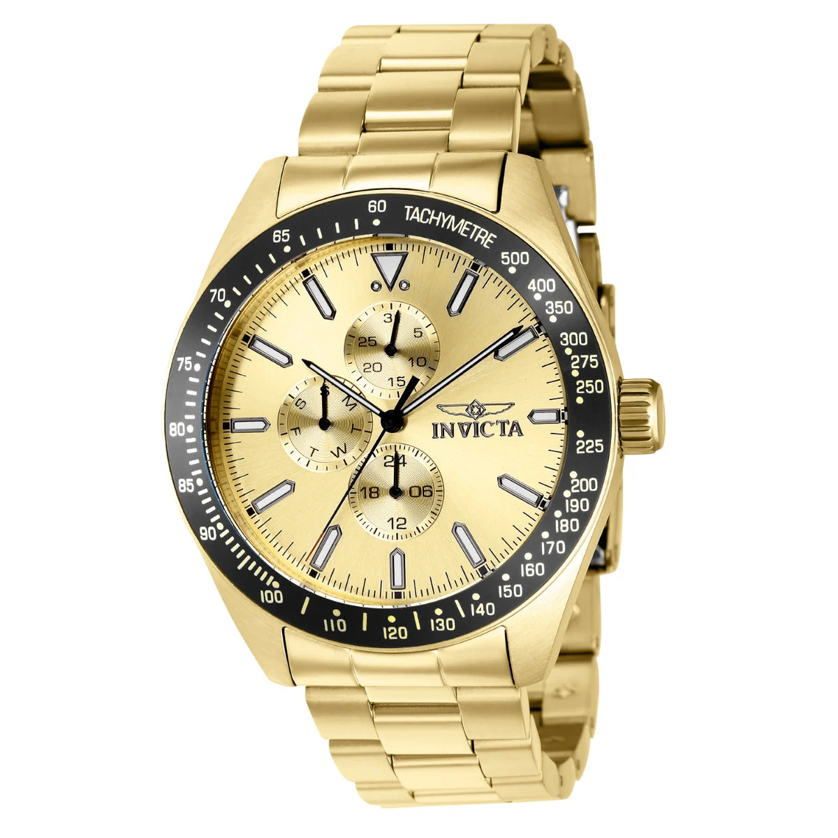 Invicta Aviator Storm Watch - 45mm. Gold (38970) 45 mm kol saati