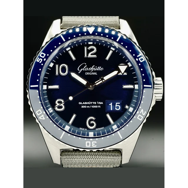 Glashutte Original Glashütte Original 1-36-13-02-81-34 SeaQ Panorama Date Blue Dial 210000