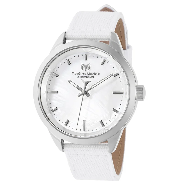 Technomarine MoonSun Watch w/ Mother of Pearl Dial - 40mm. White (TM-822001) kol saati
