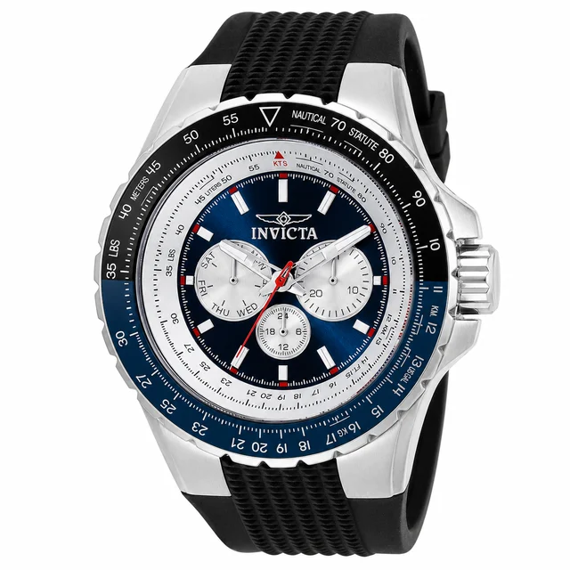 Invicta Aviator Skyshock Watch - 50mm. Black (32916) kol saati