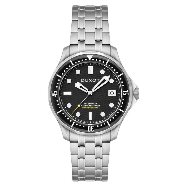 Duxot Henri Diver Automatic with Ink Black Dial #DX-2060-11 kol saati
