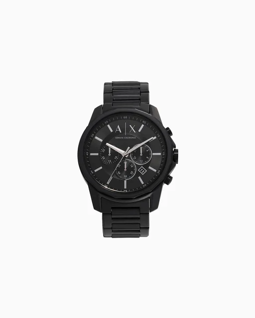 Armani Exchange Chronograph Black Stainless Steel Watch AX1722 kol saati