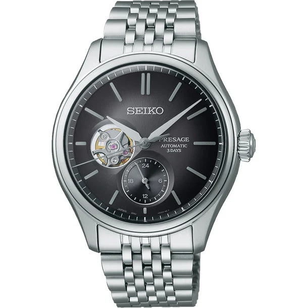 Seiko Presage Seiko SPB471 Presage Classic Semi-Skeleton Sumiiro kol saati
