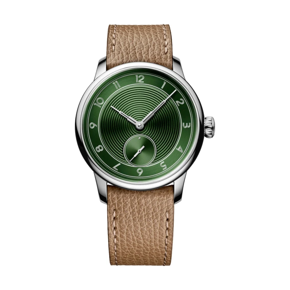 Louis Erard Petite Seconde Metropolis x The Horophile 39mm - Green on Leather Strap 34248AA69.BVA158 39 mm kol saati