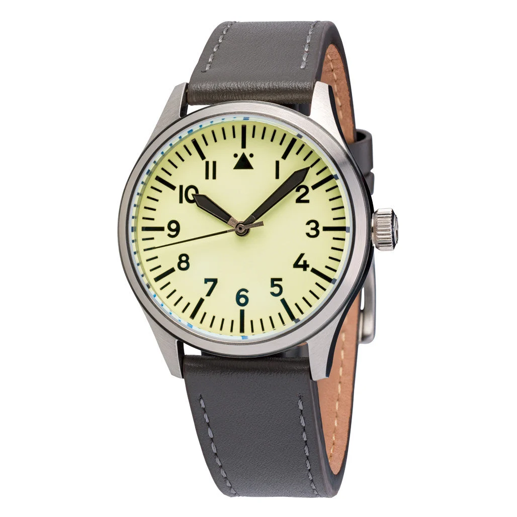 Islander Automatic Pilot watch with Full Lume Dial and Sapphire Crystal #ISL-106 39 mm kol saati