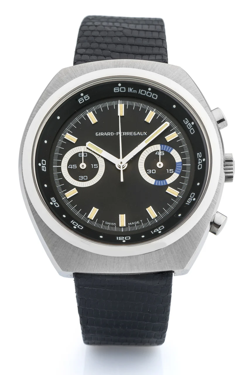 Girard-Perregaux GIRARD-PERREGAUX, REF. 4210, NEW OLD STOCK A fine, new old stock, manual wind chronograph wristwatch. kol saati