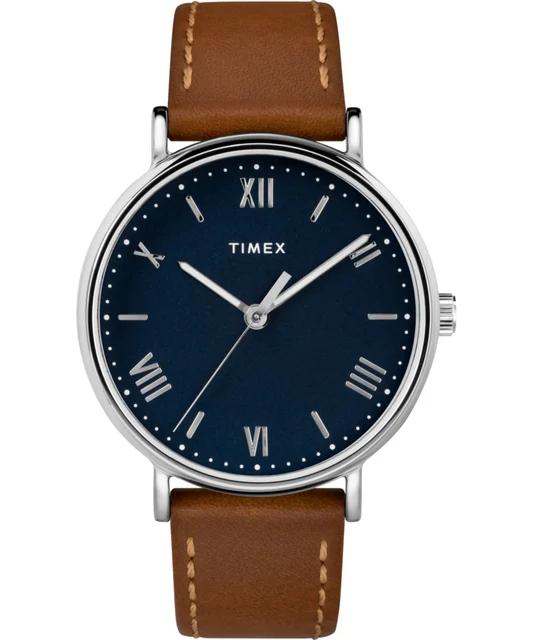 Timex Southview 41mm Leather Strap Watch TW2R639009J kol saati