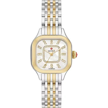 Michele Watches Michele Meggie Two-Tone 18K Gold-Plated Diamond Dial Watch MWW33B000009 ko
