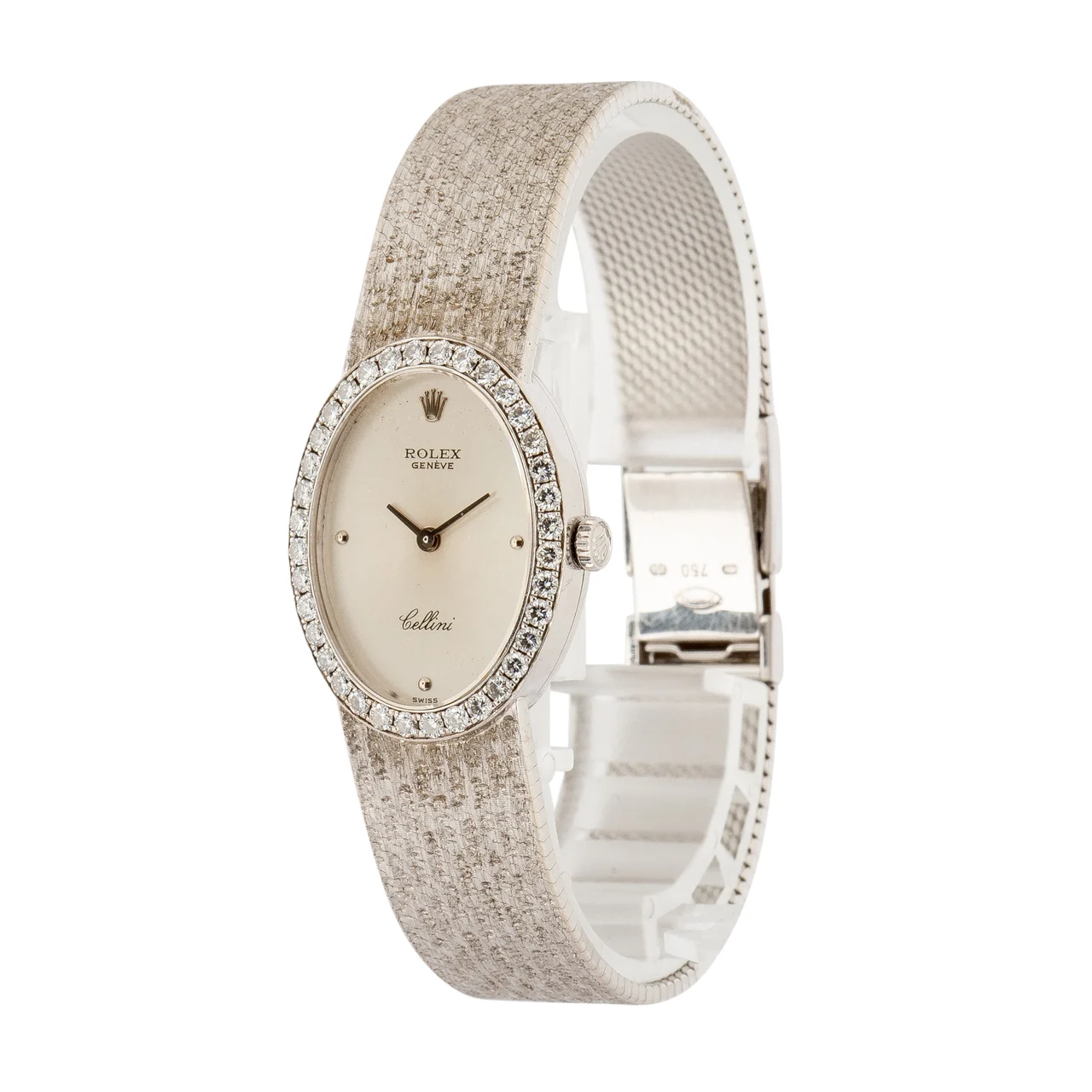 Rolex Cellini Ref 4612 18k White Gold kol saati